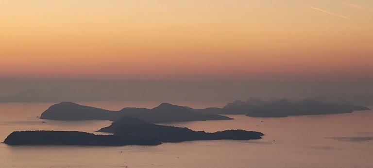 Christopher Goerdt, Dalmatian Islands at dusk.