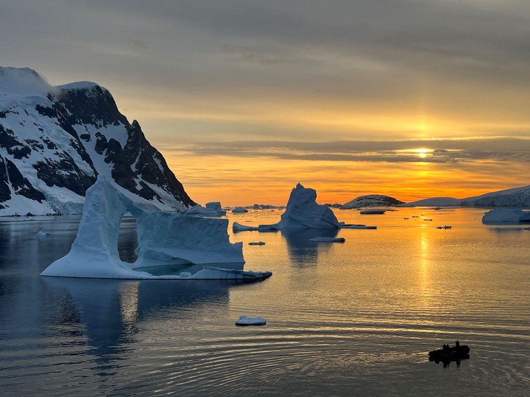 Sunset in Antarctica